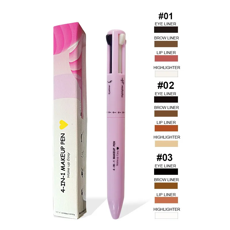Eyebrow Pomade Pencil - 4 In 1 Eyebrow Pencil Lip