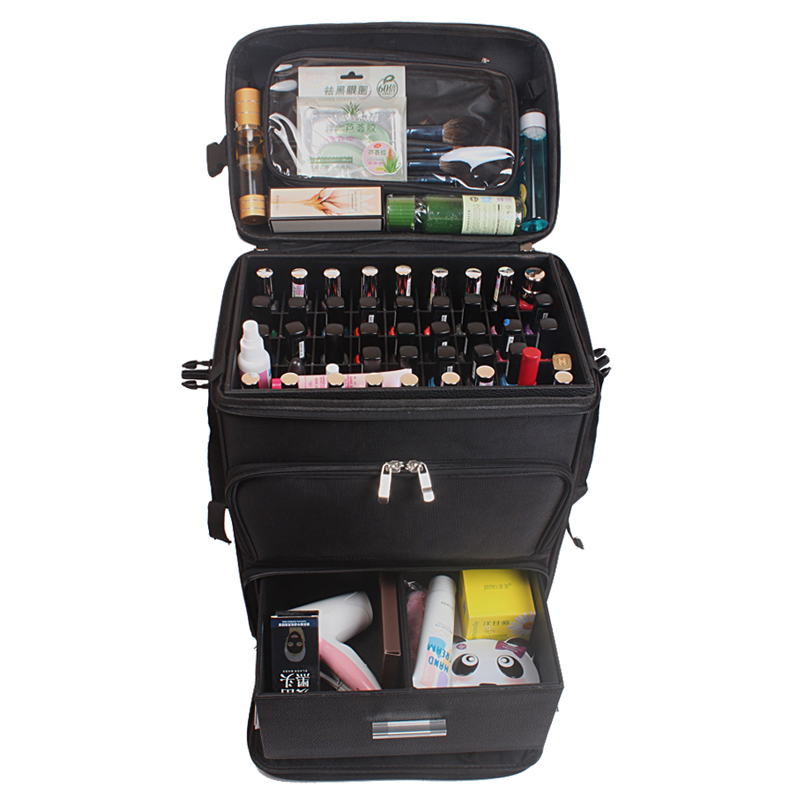 Beauty Makeup Trolley - Multifunction Trolley Cosmetic Case Rolling Luggage