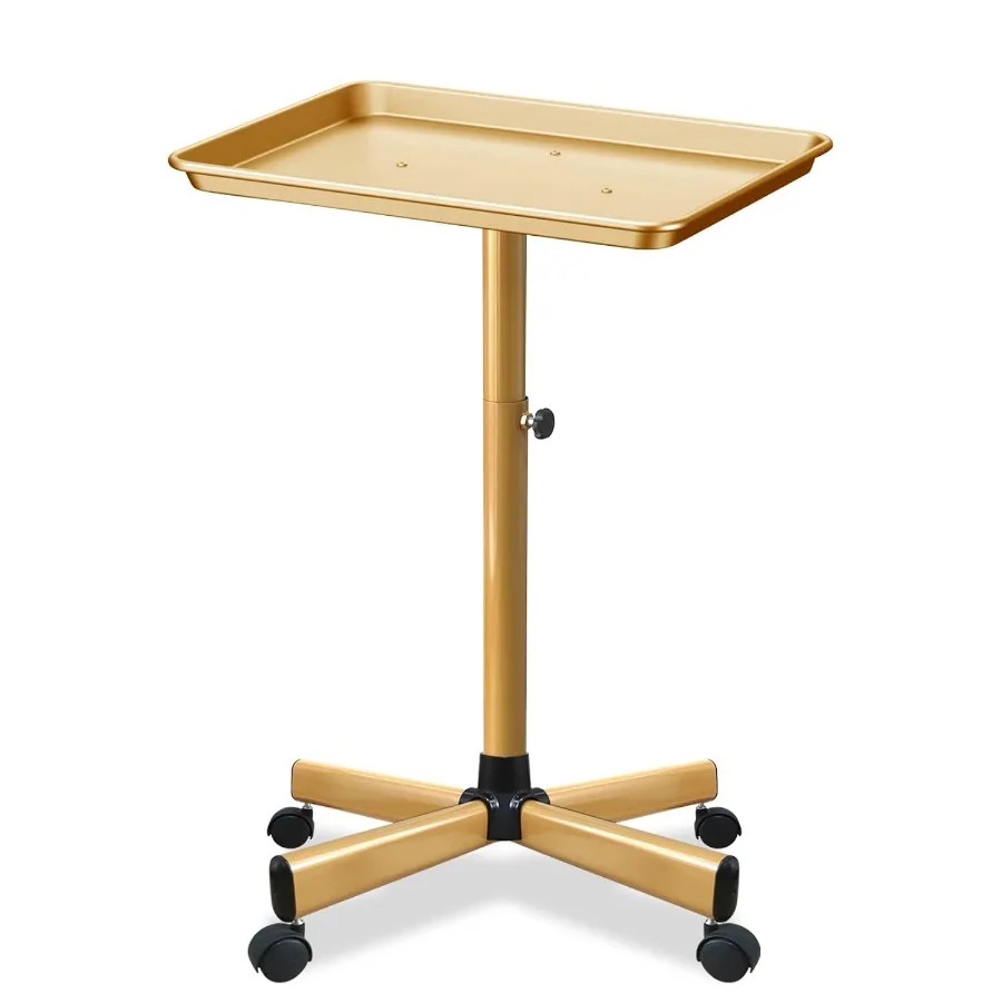 Beauty Makeup Trolley - Aluminum Beauty Rolling Cart with Wheels.