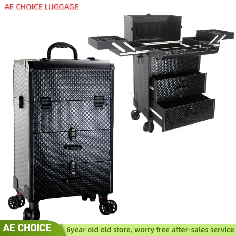 Beauty Makeup Trolley - New Trolley cosmetic bag,rolling luggage Makeup