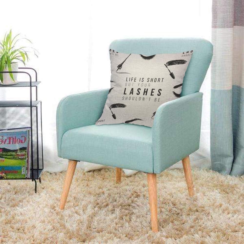 Funny Eyelash Quote Pillow Cov - огляд і ціна Beauty Makeup Quotes Short