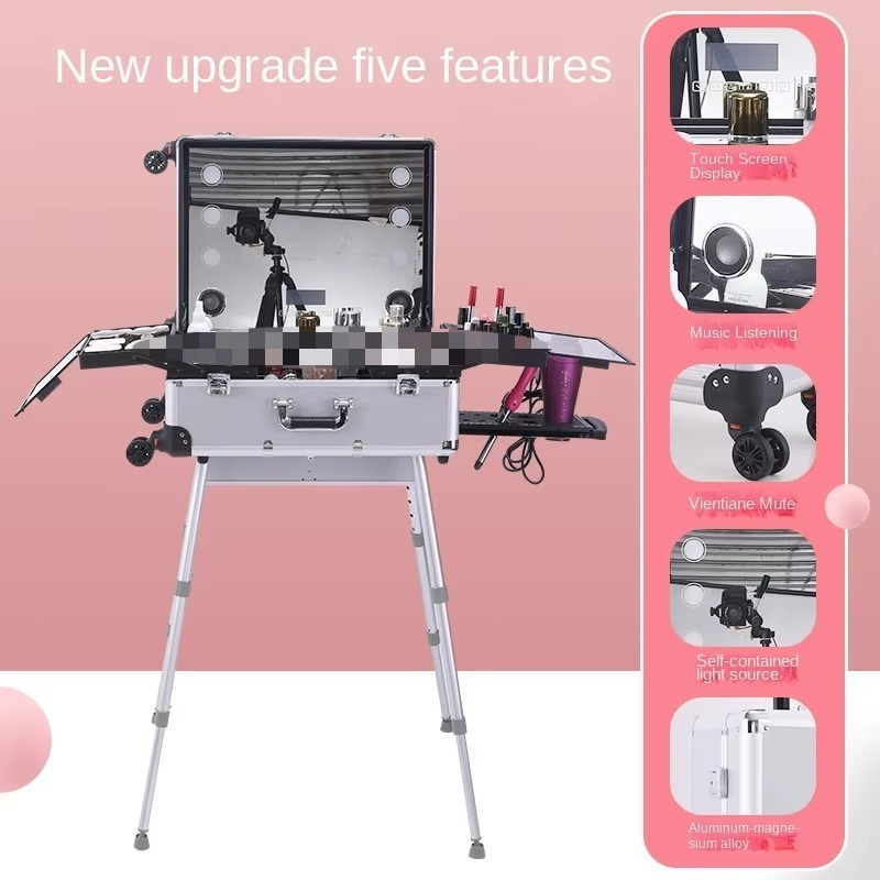 Aluminum Alloy Bluetooth Troll - огляд і ціна Beauty Makeup Trolley