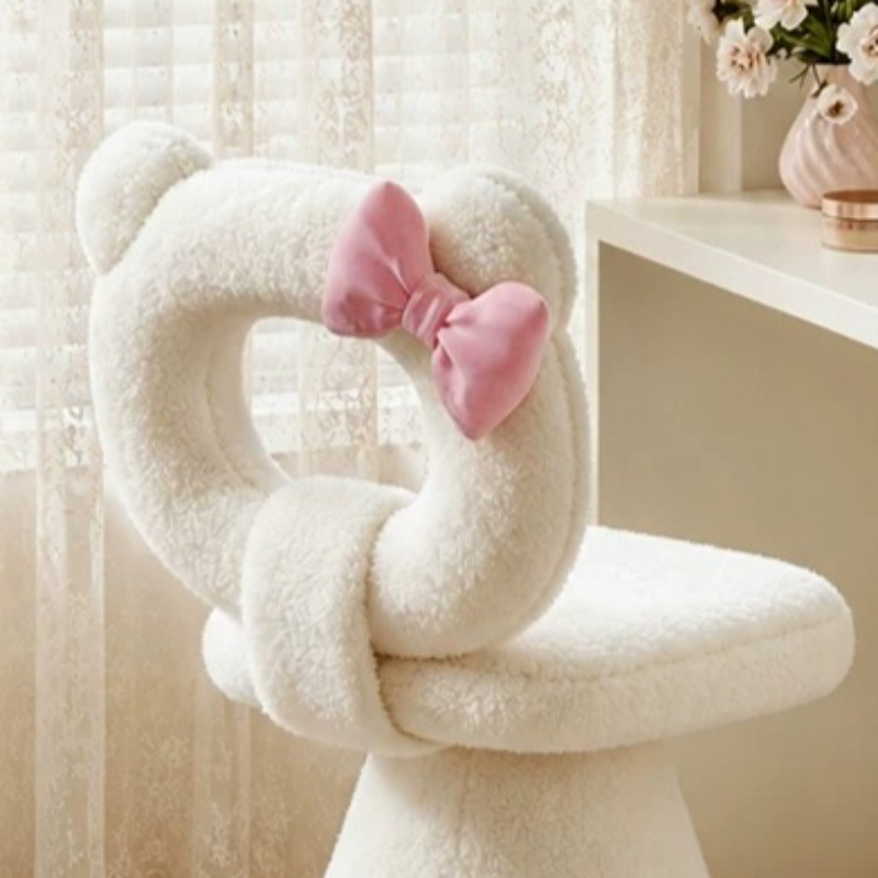 Bow Dressing Vanity Stool Pink - огляд і ціна Beauty No Makeup