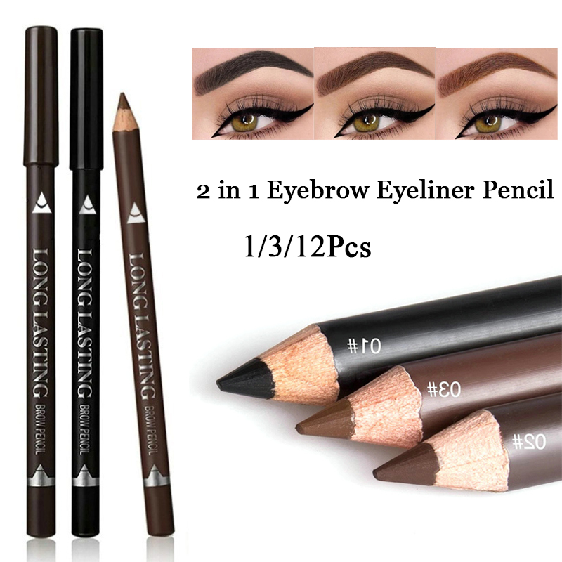 2 in 1 Eyebrow Eyeliner Pencil - огляд і ціна Eyebrow Pomade Pencil