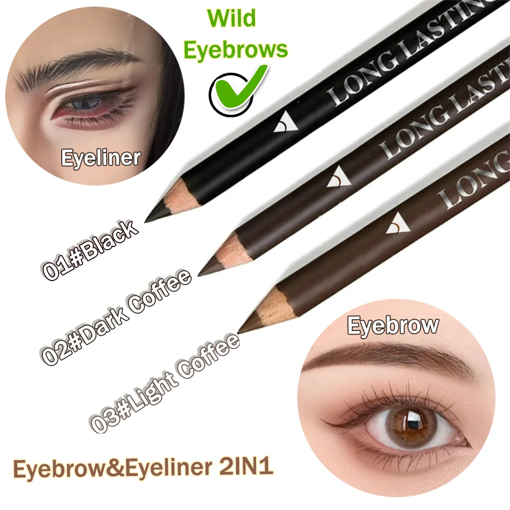 2 in 1 Eyebrow Eyeliner Pencil - огляд і ціна Eyebrow Pomade Pencil