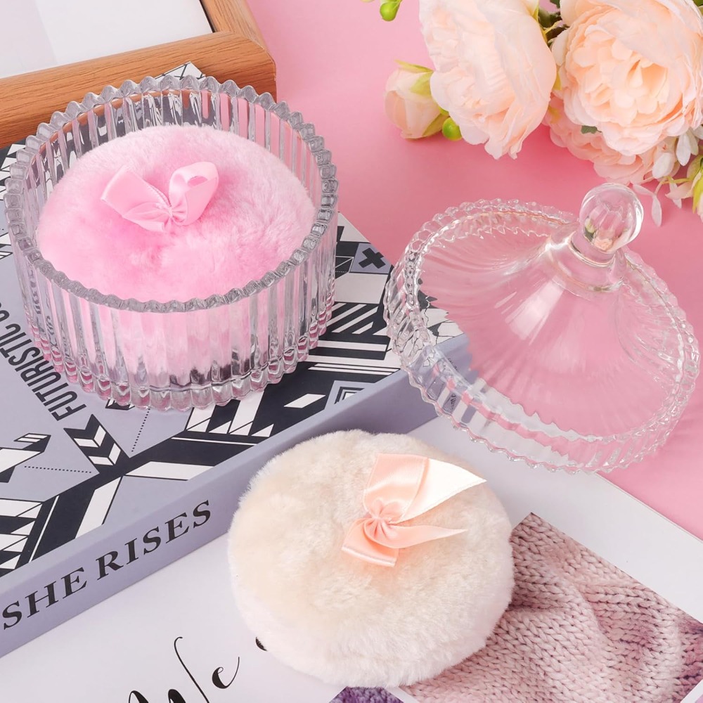 Powder Puff with Glass Storage - огляд і ціна Beauty Makeup Tool Collection