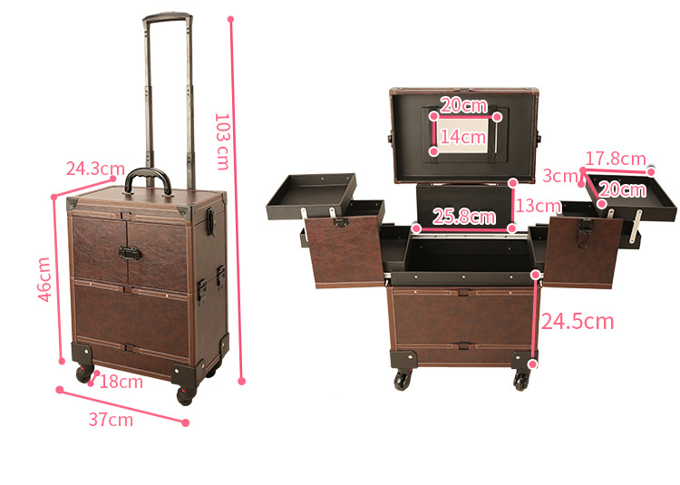 new Wholesale Profession Alumi - огляд і ціна Beauty Makeup Trolley