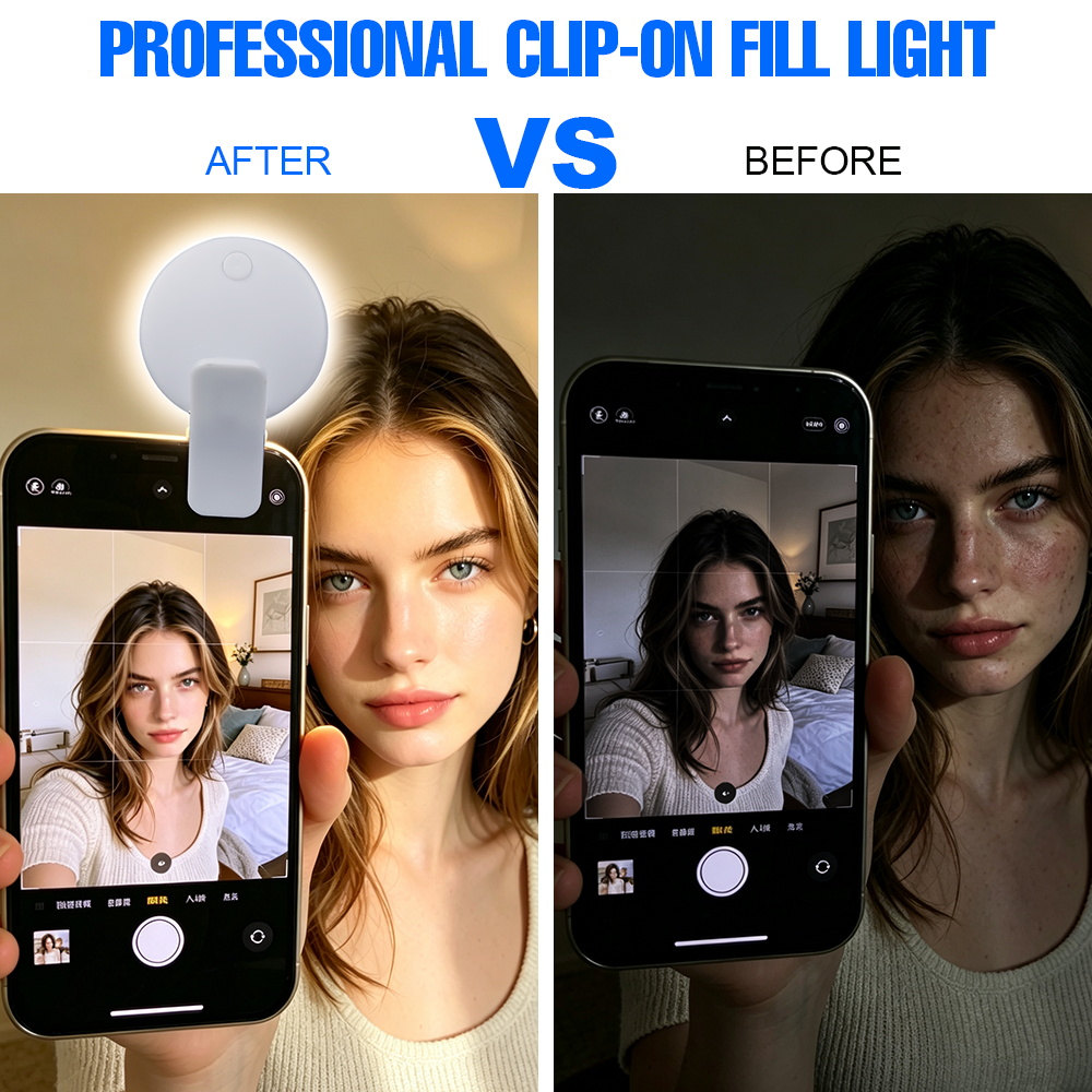 Portable Clip On Selfie Fill L - огляд і ціна Beauty No Makeup