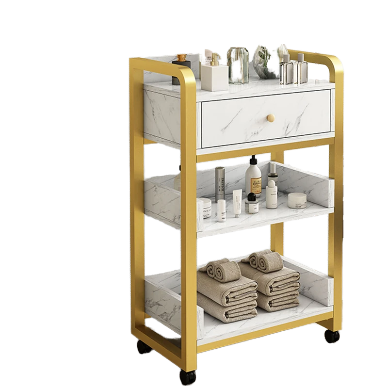 Modern Gold White Salon Trolle - огляд і ціна Beauty Makeup Trolley